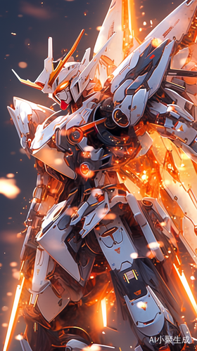 Dynamic Photography: Fuji Long Exposure with a White and Orange Gundam Mecha