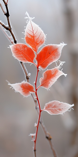 红叶雪中幻境