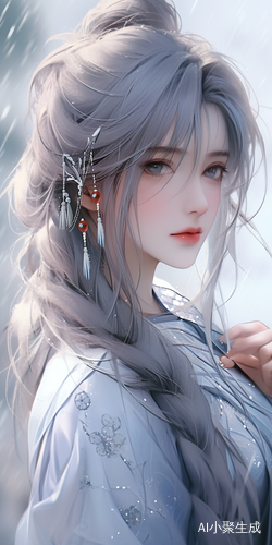 银发少女的淑女气质