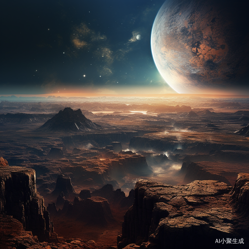 外太空视角下的远古地球