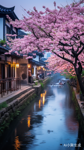 花开满城，江南水乡