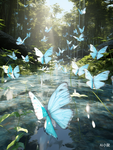 Whimsical Butterfly Forest: Disturbingly Beautiful Environmental Art