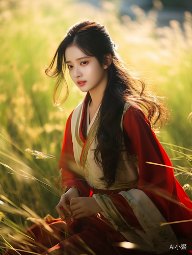 Chinese Wind: Spectacular Scene of a Woman in Hanfu