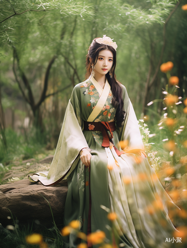 Chinese Style Hanfu Women's Photos with Spectacular Scenes