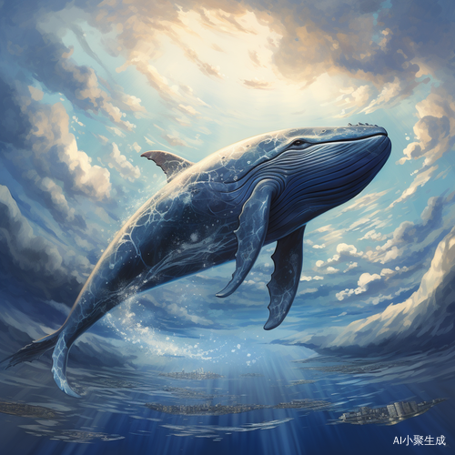 守护神：鲸鱼在蓝天中的自由翱翔
