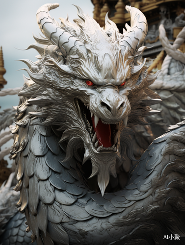 Silver White Chinese Dragon: A Visual Masterpiece of Myth and Magic