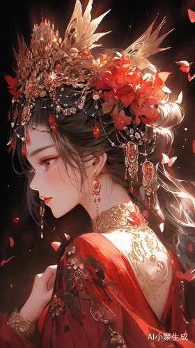 Exquisite Beauty: Delicate Flowers, Phoenix Crown Xia Pei, and Gorgeous Costumes