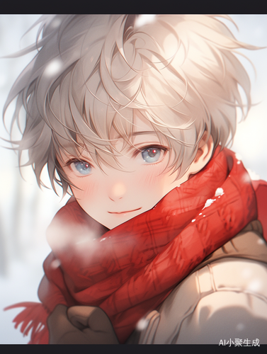 Semi-realistic Snow Man with a Warm Atmosphere