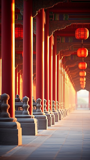 Captivating Photograph of Timeless Elegance in the Forbidden City