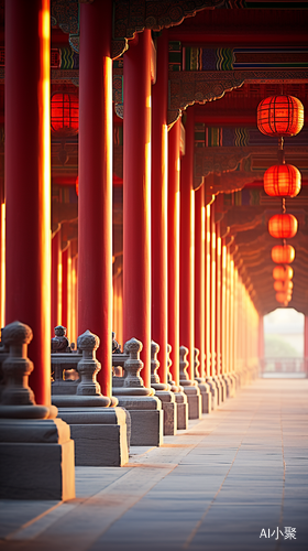 Captivating Photograph of Timeless Elegance in the Forbidden City