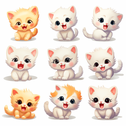 Cute Cat Stickers: Delightful & Joyful Hi Design App