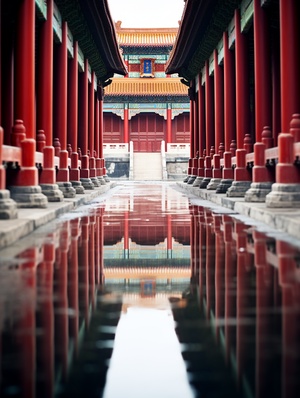 Captivating Photograph of Timeless Elegance in the Forbidden City