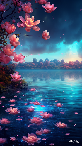 Dreamy 4K Ultra-Clear Picture: Stunning Roses and Shimmering River