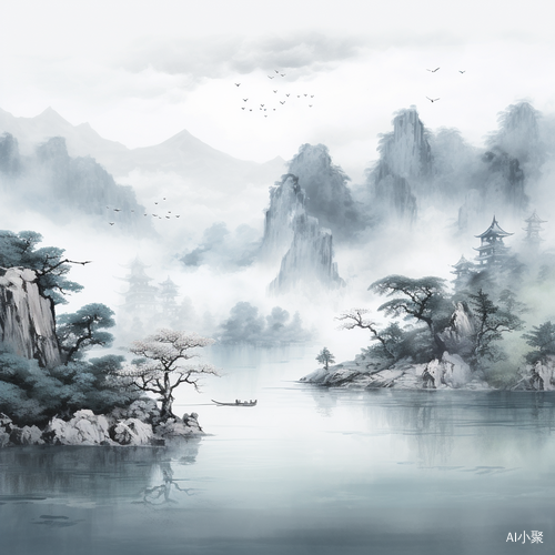 神秘雨丝：国画大师的完美力作