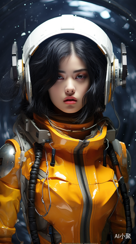 Korean Fashion Beauty as Space Commander