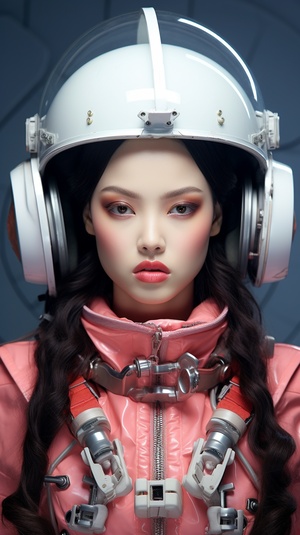 Korean Fashion Beauty as Space Commander