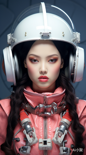 Korean Fashion Beauty as Space Commander