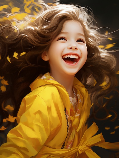 a,little,girl,in,yellow,chinese,dress,laughing,,in,the,style,of,anime,art,,32k,uhd,,photo-realistic,,oshare,kei,,cute,cartoonish,designs