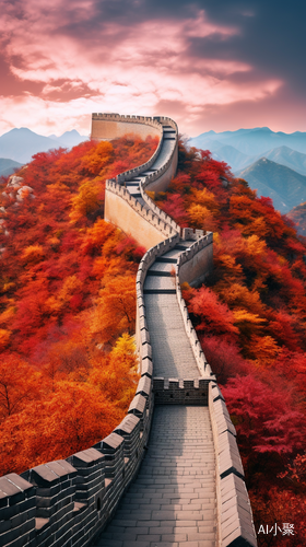 Autumn Scenery of the Great Wall in HD