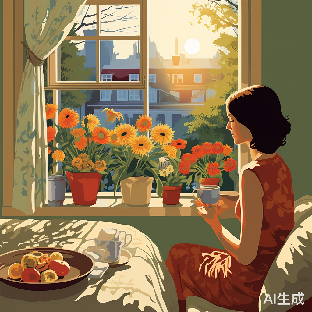 30岁女人阳光明媚庆生，漫步街头喜悦庆祝