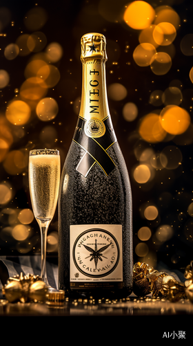 Champagne Countdown: Celebrating Midnight Hour on New Year's Eve