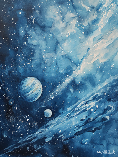 星空背景下的木星