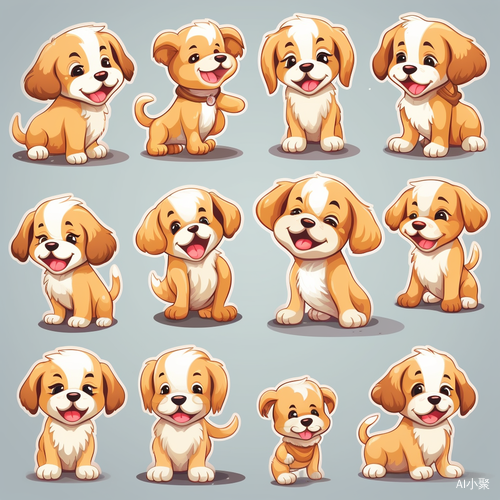 Various Cute Dog Stickers