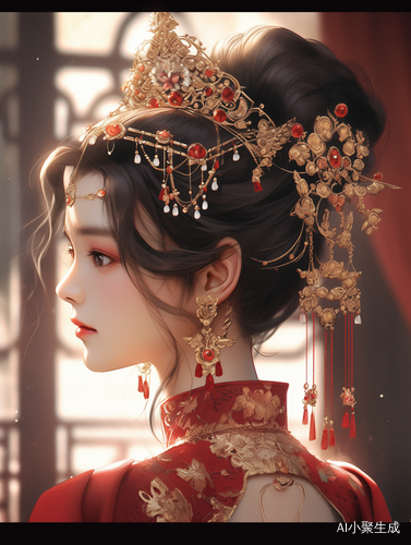 Ancient Beauty: Exquisite Han Costume with Delicate Makeup and Fine Details