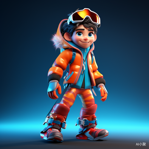 Fashionable Ski Clothes 3D Rendering