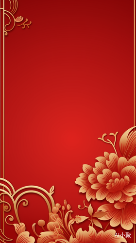 Red and Gold Chinese New Year Background