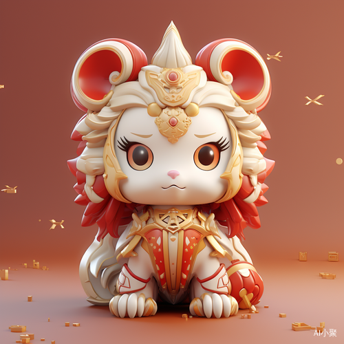 Cute Kirin Blind Box: Super Detailed 3D Rendering in Ultra HD