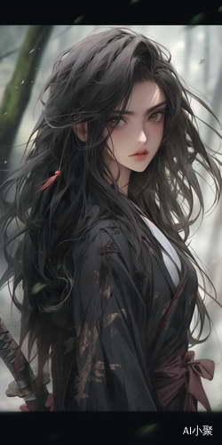 Stunning Guweiz Style Anime Portrait in Forest