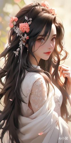 Stunning Close-Up Portrait of a Beautiful Anime Girl