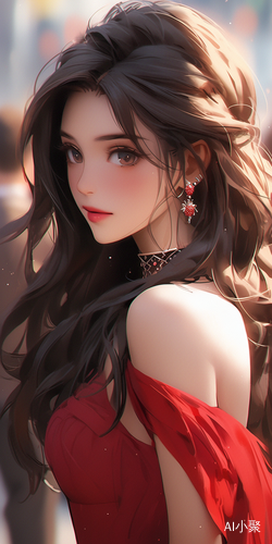 Stunning Close-Up Portrait of a Beautiful Anime Girl