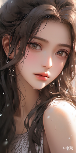 Stunning Close-Up Portrait of a Beautiful Anime Girl