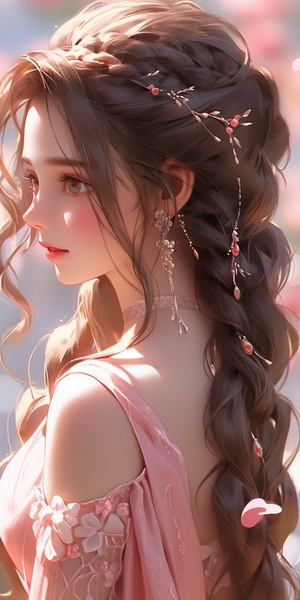 a close up of a woman with long hair wearing a dress, beautiful character painting, detailed portrait of anime girl, artwork in the style of guweiz, beautiful anime portrait, stunning anime face portrait, detailed digital anime art, artgerm and atey ghailan, realistic cute girl painting, portrait anime girl, digital anime art, beautiful digital artwork niji 5 ar 3:4