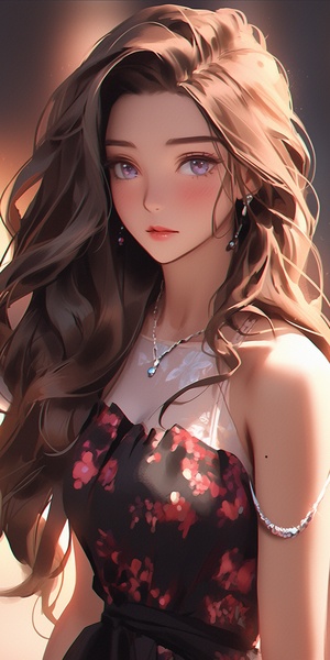 a close up of a woman with long hair wearing a dress, beautiful character painting, detailed portrait of anime girl, artwork in the style of guweiz, beautiful anime portrait, stunning anime face portrait, detailed digital anime art, artgerm and atey ghailan, realistic cute girl painting, portrait anime girl, digital anime art, beautiful digital artwork niji 5 ar 3:4