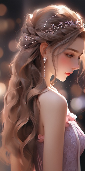 a close up of a woman with long hair wearing a dress, beautiful character painting, detailed portrait of anime girl, artwork in the style of guweiz, beautiful anime portrait, stunning anime face portrait, detailed digital anime art, artgerm and atey ghailan, realistic cute girl painting, portrait anime girl, digital anime art, beautiful digital artwork niji 5 ar 3:4