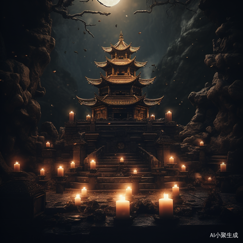 黑暗之中的玲珑阁：中国朋克美丽插图