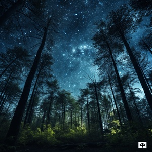 looking up at the starry sky view in the forest, a sky full of stars,cinematic scene,8k, realistic, cinematic,hollywood-style ar 16:9 v 6.0