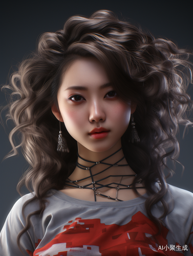 中国女孩插画头像