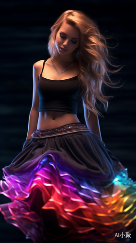 1.2+1.4 Wild Hair Girl in Long Skirt: Epic Cinematic Studio Lights