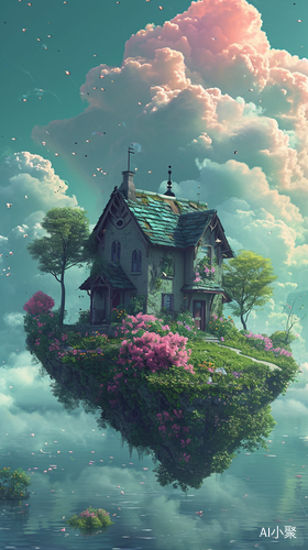 Floating Dream House: Cotton Candy Clouds and Fairy Tale Beauty