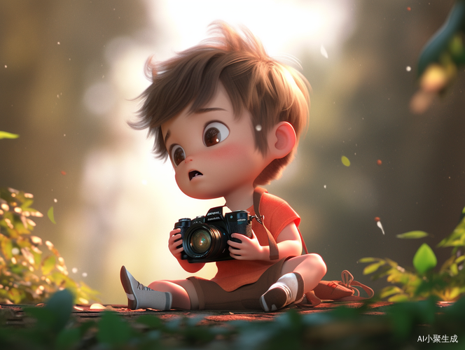 Cute Chibi Boy: Photorealistic Artistic Photography