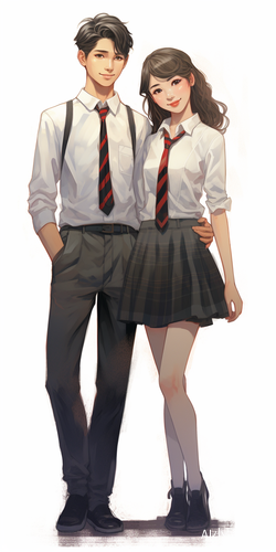 优雅学生，明眸善睐