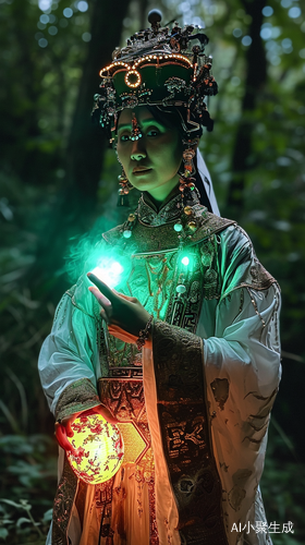 暗黑风格的黄鼠狼头像道士