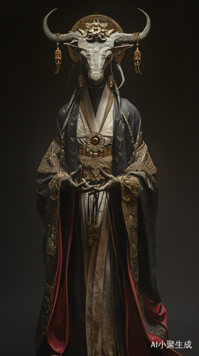 暗黑风格的黄鼠狼头像道士