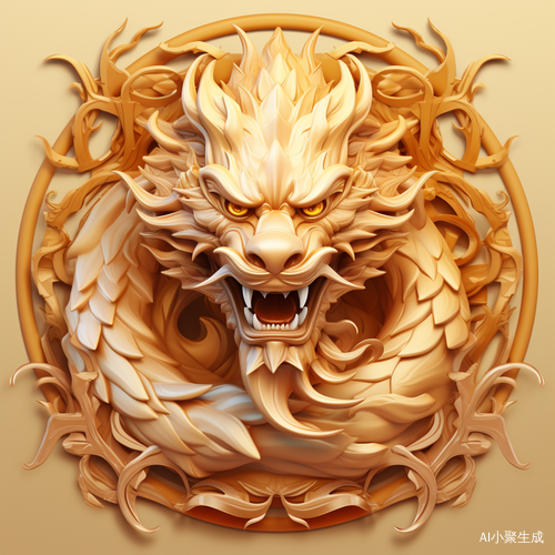 金色青云，慈善龙年吉祥物