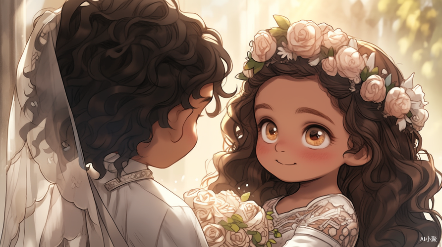 Hazy Dream: A Cute and Romantic Wedding of Little Girl and Boy