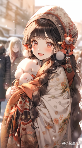 20岁少女街拍，鹅蛋脸大眼睛微笑盘发簪华丽汉服